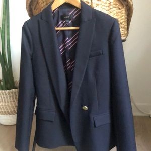 JCREW 100% Wool Blazer, Navy, size 2